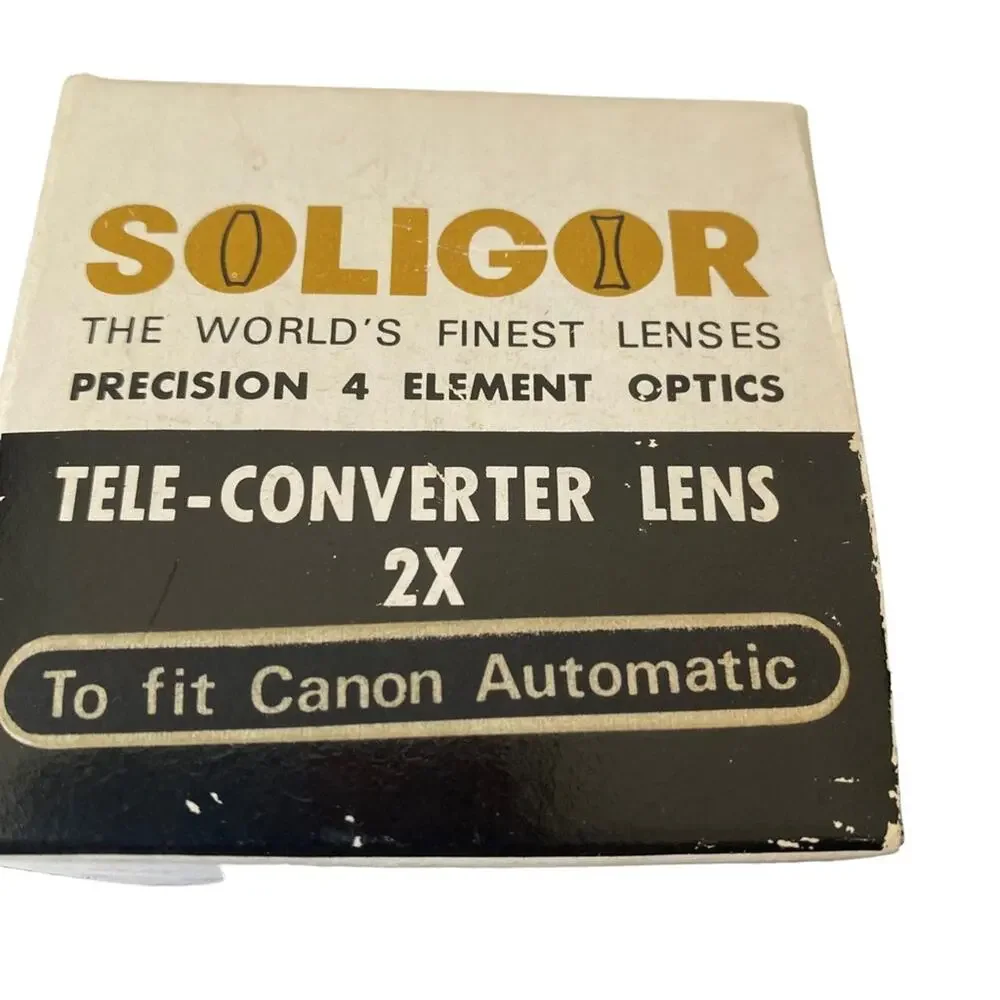 Soligor Telephoto Lens & Tele-Converter Alene Canon Camera Automatic Japan